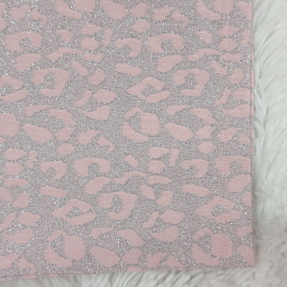 LuLaRoe Elegant Collection Pink & Silver Metallic Cassie Pencil Skirt 3X